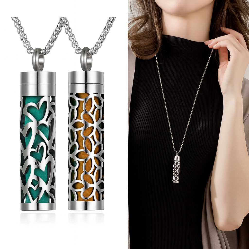 🌿 AromatherapyNecklace – Carry Peace, Style & Fragrance Everywhere